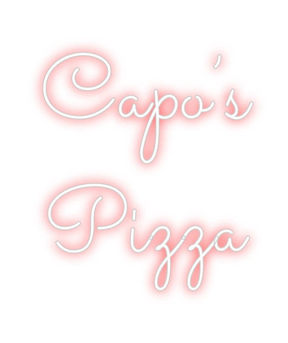 Design Your Own Sign Capo’s
 Pizza