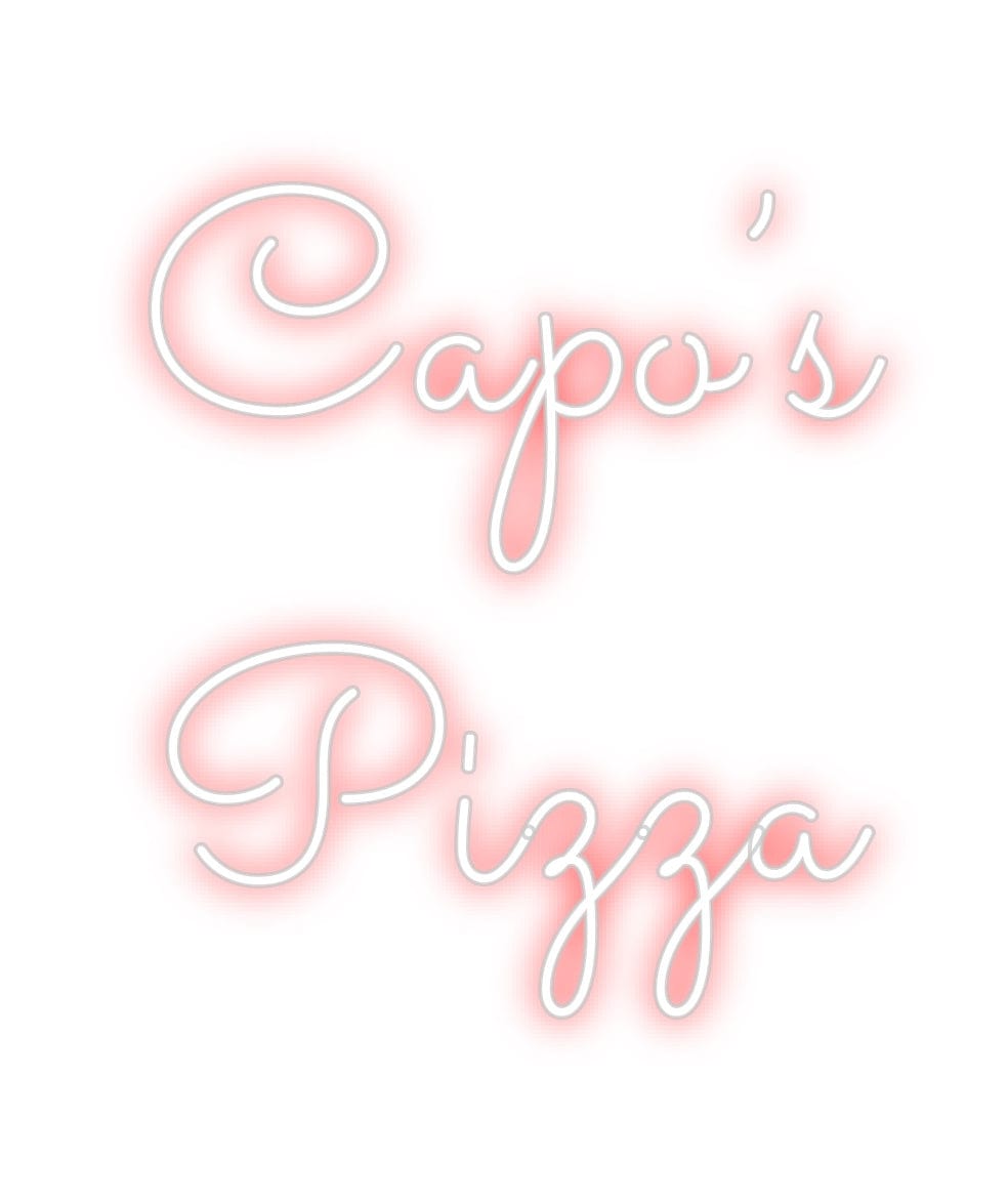 Design Your Own Sign Capo’s
 Pizza