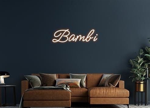 Design Your Own Sign Bambi