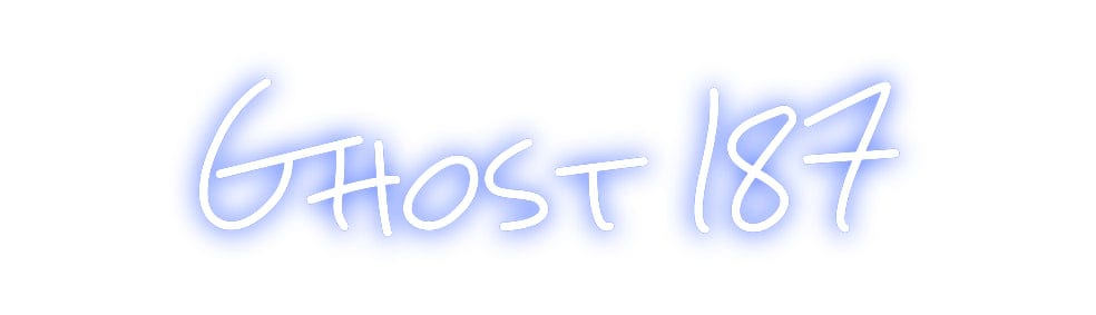 Design Your Own Sign Ghost 187
