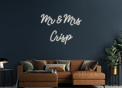Design Your Own Sign Mr & Mrs 
Cr...
