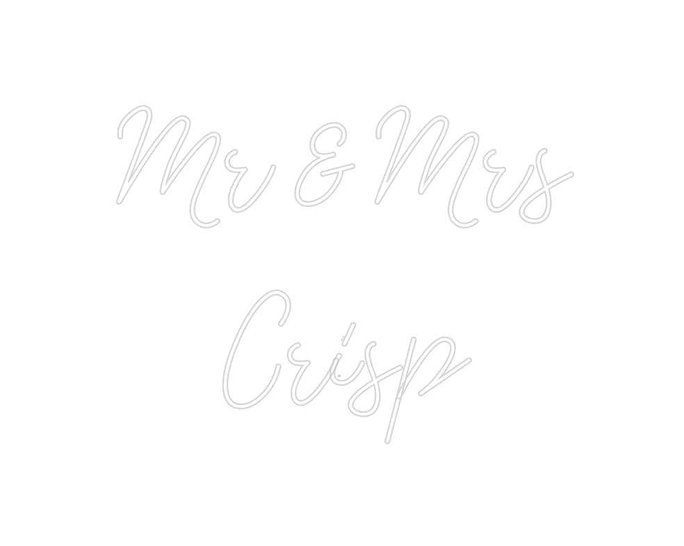 Design Your Own Sign Mr & Mrs 
Cr...