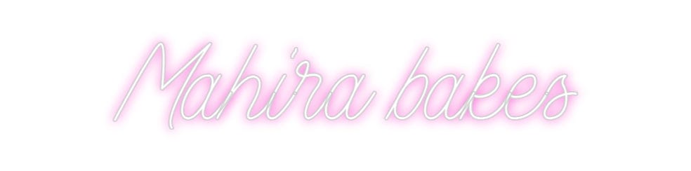 Design Your Own Sign Mahira bakes