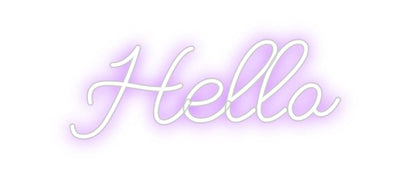 Design Your Own Sign Hello