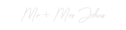 Design Your Own Sign Mr + Mrs Johns