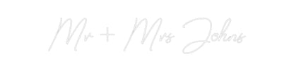Design Your Own Sign Mr + Mrs Johns