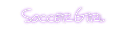 Design Your Own Sign Soccer Girl