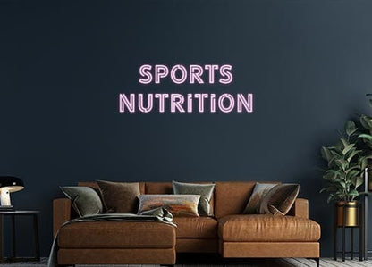 Design Your Own Sign sports 
nutr...