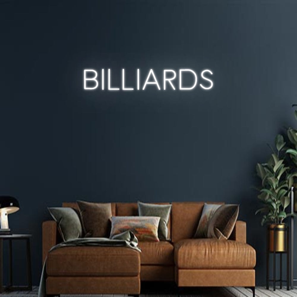 Design Your Own Sign BILLIARDS