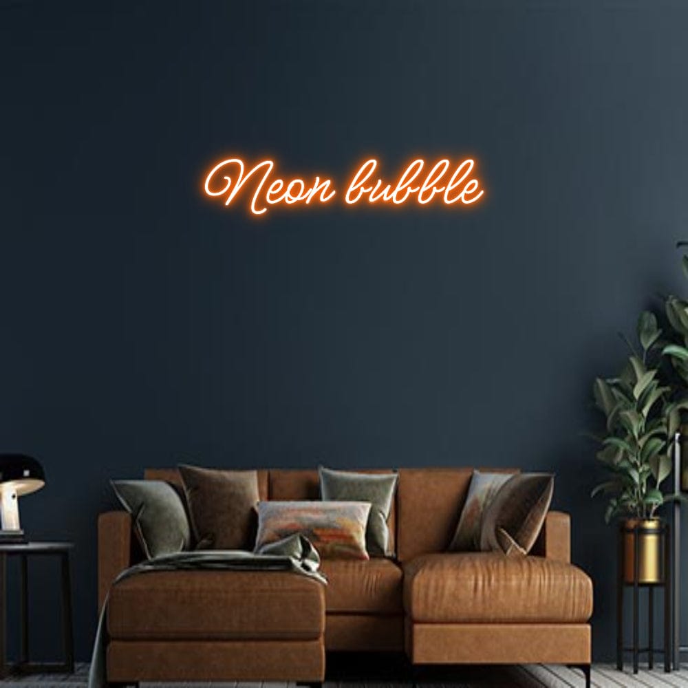 Design Your Own Sign Neon bubble