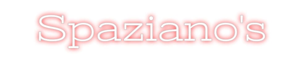 Design Your Own Sign Spaziano's