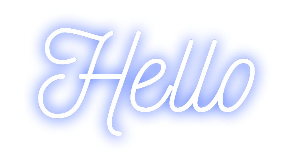 Design Your Own Sign Hello