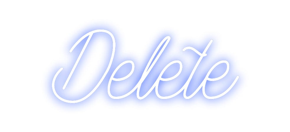 Design Your Own Sign Delete