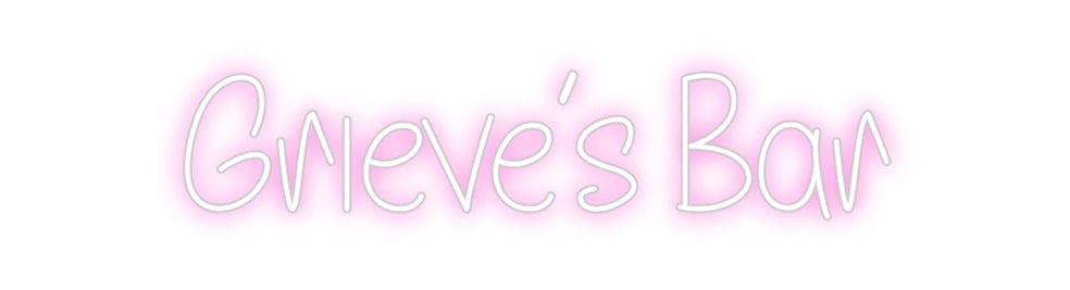 Design Your Own Sign Grieve’s Bar