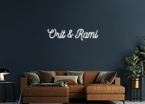 Design Your Own Sign Orit & Rami