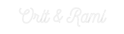 Design Your Own Sign Orit & Rami