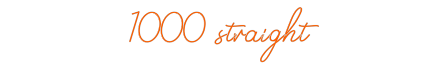 Design Your Own Sign 1000 straight