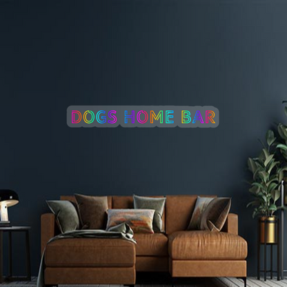 Design Your Own Sign dogs home bar