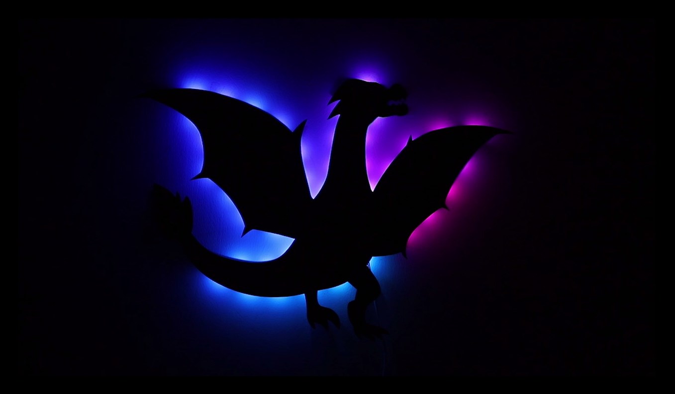 LED dragon walllight – NeonWill
