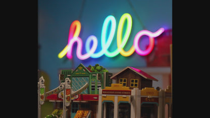 "hello" Letters FloWill LED Neon Sign