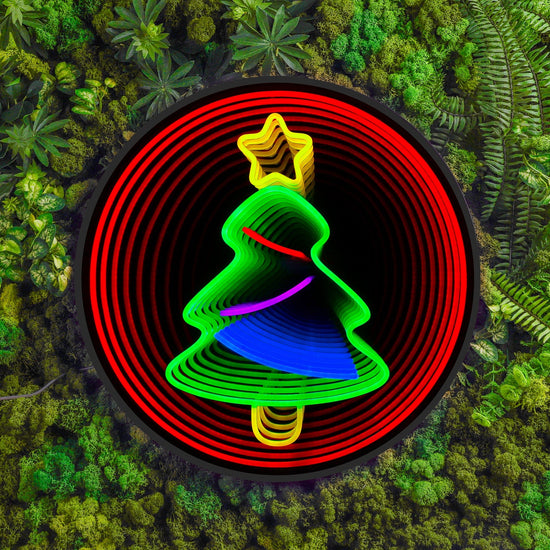 Multi-Color Christmas Tree Star Infinity Mirror Neon Sign