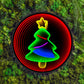 Multi-Color Christmas Tree Star Infinity Mirror Neon Sign