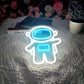 Waving Astronaut Cute Space Neon Sign for Room