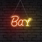 "Bar" Word Cocktail Glass Neon Sign