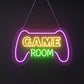 "GAME ROOM" Words Console Controller Neon Sign