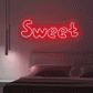 Multicolor "Sweet" Word FloWill LED Neon Sign