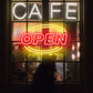 Oval Neon "OPEN" Sign for Business