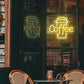"Coffee" Word Cup Neon Sign