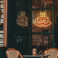 "CAFE" Word Hot Cup Neon Sign