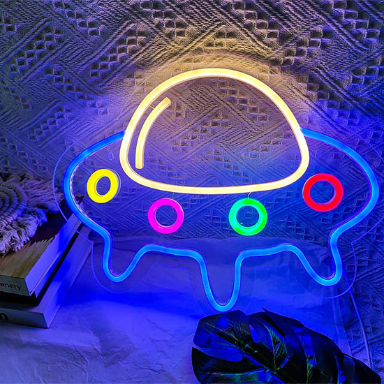 UFO Cute Space Neon Sign