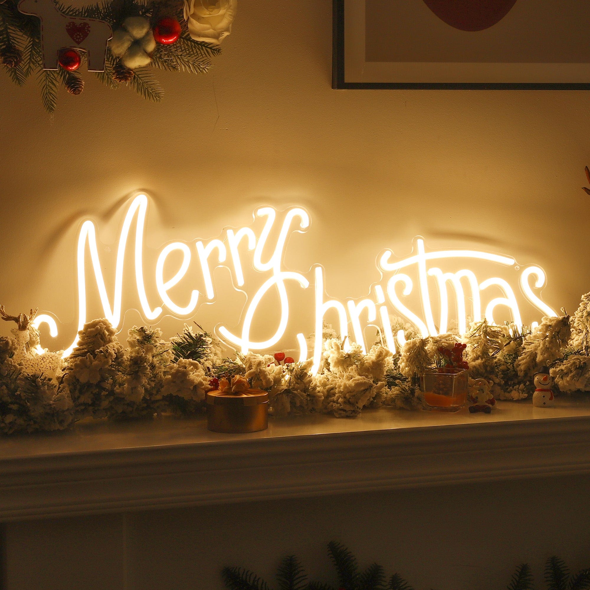 "Merry Christmas" Word Neon Sign