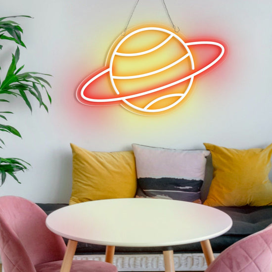 Planet Cute Space Neon Sign