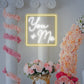 "You + Me" Words Square Neon Sign