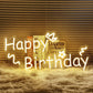 "Happy Birthday" Decorative Words Neon Sign