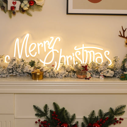 "Merry Christmas" Word Neon Sign