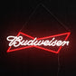 "Budweiser" Bow-Tie Logo Neon Sign