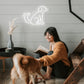 Neon Dog & Name Personalized Neon Sign