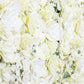 White Pure Rose Flower Wall Backdrop for Neon Signs