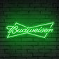 "Budweiser" Bow-Tie Logo Neon Sign