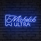 "Michelob Ultra" Words Logo Neon Sign