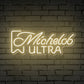 "Michelob Ultra" Words Logo Neon Sign