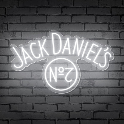 "Jack Daniel's" Words Whisky Logo Neon Sign