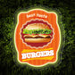"BURGERS" Word Logo Neon Sign