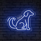 Neon Dog & Name Personalized Neon Sign