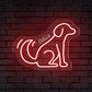 Neon Dog & Name Personalized Neon Sign