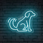 Neon Dog & Name Personalized Neon Sign